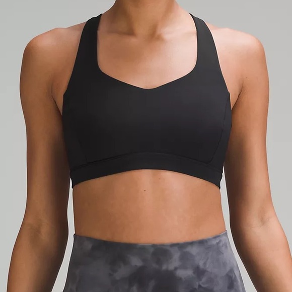 lululemon athletica Other - Lululemon Free To Be Serene Black Bra Size 8